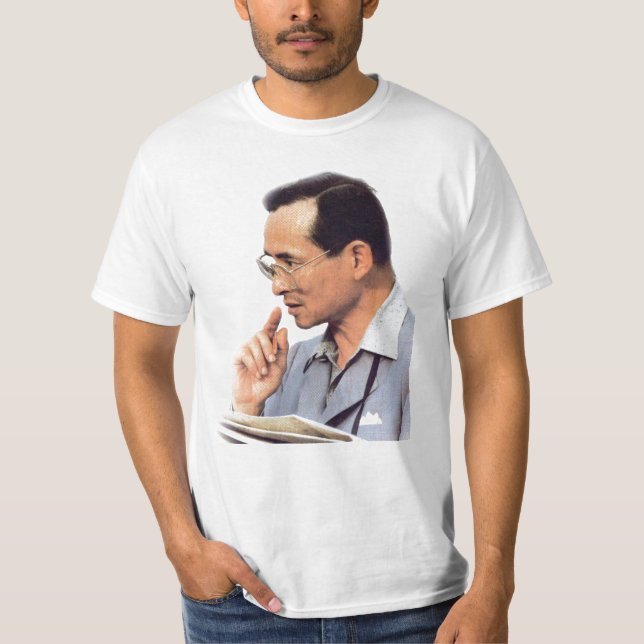 Thailändsk kung Bhumibol Adulyadej - T-shirt (Framsida)