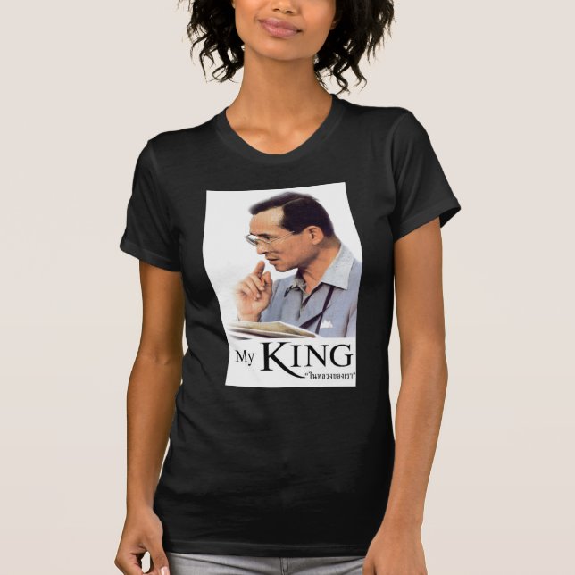 Thailändsk kung Bhumibol Adulyadej - Tee Shirt (Framsida)