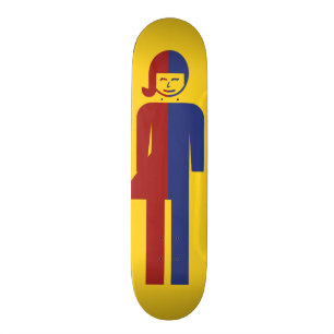 Thailändsk ladyboy-/Tomboytoalett⚠ undertecknar Old School Skateboard Bräda 21,6 Cm