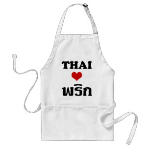 Thailändsk mat för THAILÄNDSK ❤ för KÄRLEK Förkläde