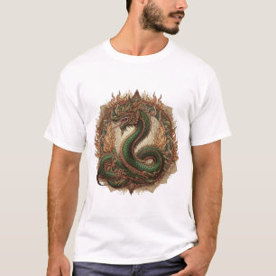 Thailändsk Naga-tatuering för kraft & skydd T Shirt