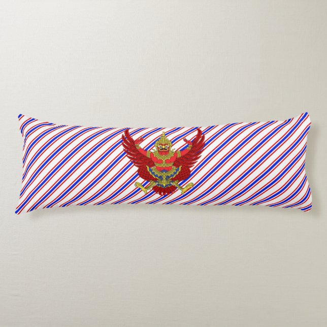 Thailändsk randflagga kroppskudde (Framsidan)