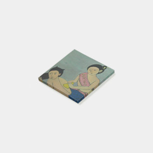 Thailändsk traditionell massage post-it block