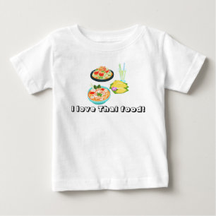 Thailändska livsmedel, drycker, frukt och formule t shirt
