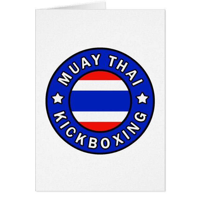 Thailändska Muay Hälsningskort (Framsidan)