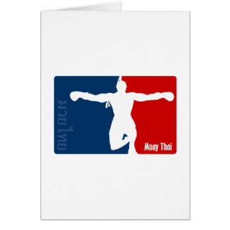Thailändska Muay Hälsningskort