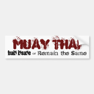 Thailändska Muay - sinnessjukt tåg Bildekal
