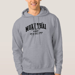 Thailändska Muay Sweatshirt Med Luva