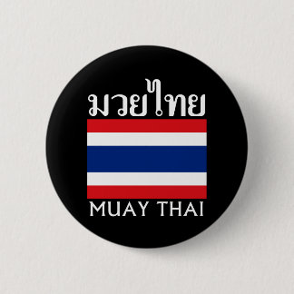Thailändska Muay + Thailand flagga Knapp