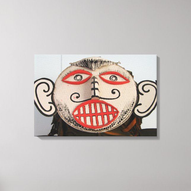 Thailändska spökansikte, Phi Ta Khon Maskfestivale Canvastryck (Framsida)