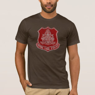 Thailändskt polisemblem t shirt