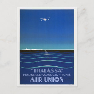 Thalassa Frankrike Vintage resor Poster 1927 Vykort