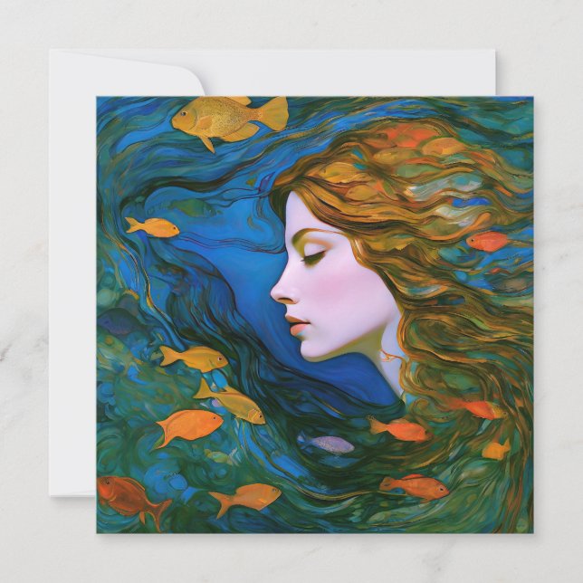 "Thalassa" - Kvinnor i Vatten Inbjudningar (Framsida)