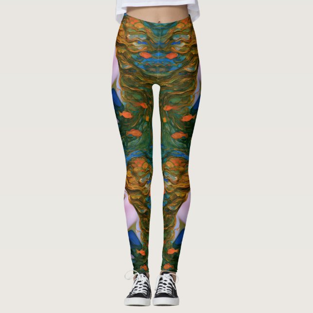 “Thalassa” - Kvinnor i vatten Leggings (Framsida)