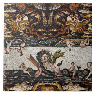 THALASSA SEA GODDESS,SNAKE DRAGON,DOLFINS,FISK KAKELPLATTA