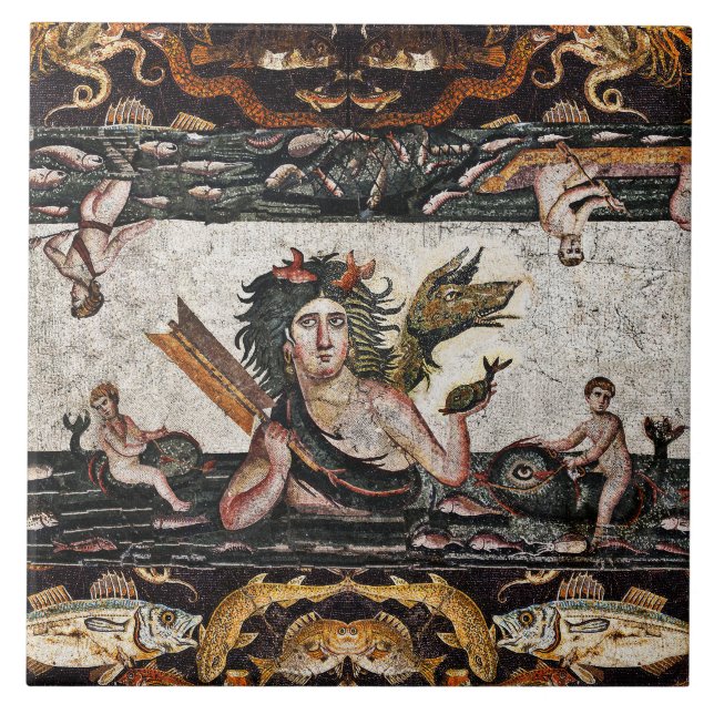 THALASSA SEA GODDESS,SNAKE DRAGON,DOLFINS,FISK KAKELPLATTA (Framsidan)