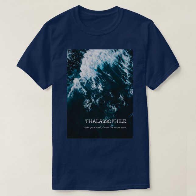 Thalassophile T Shirt (Design framsida)
