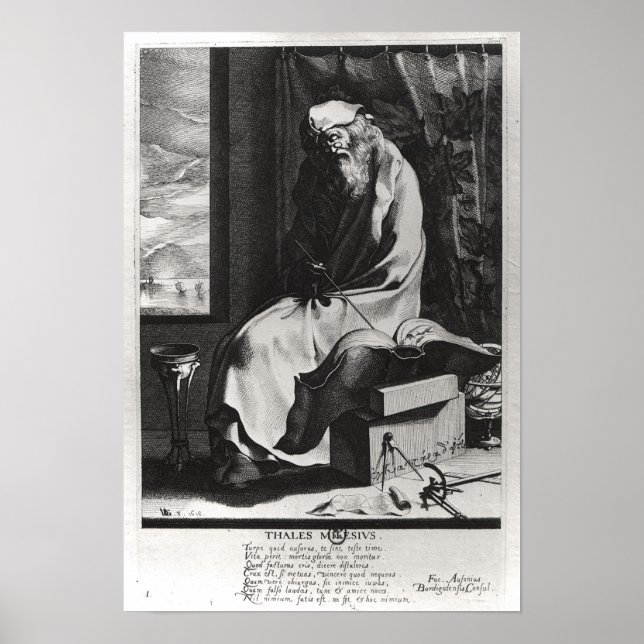 Thales of Miletus Poster (Framsidan)