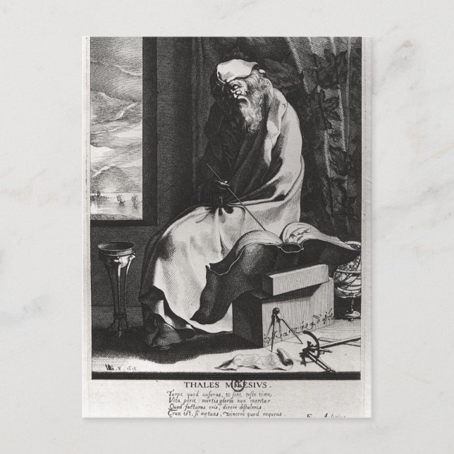 Thales of Miletus Vykort (Framsida)