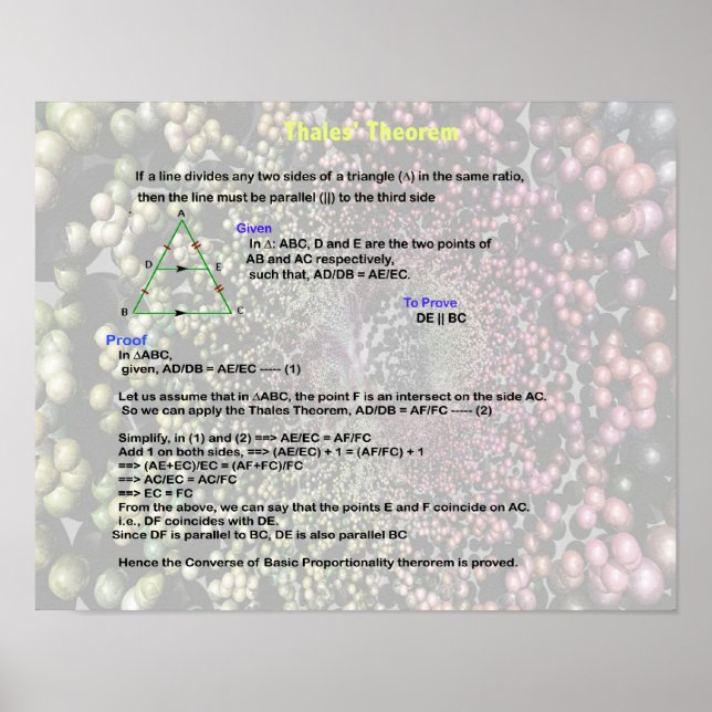 Thales Theorem Poster (Framsidan)
