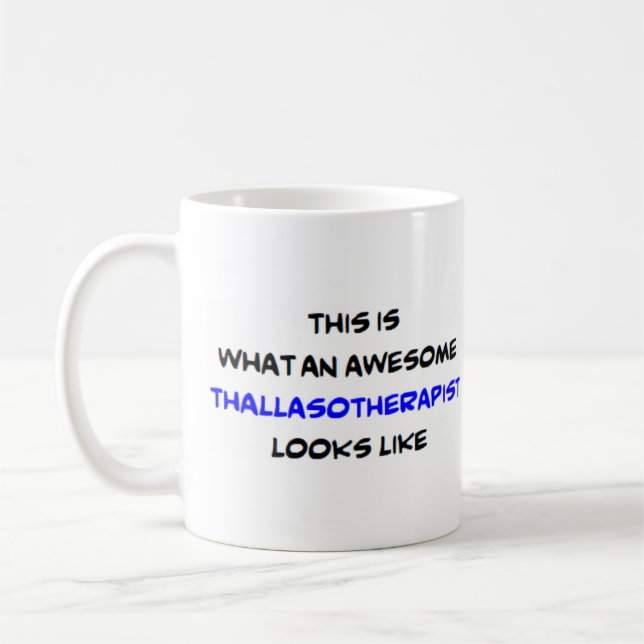 Thallasoterapist, fantastisk kaffemugg (Vänster)