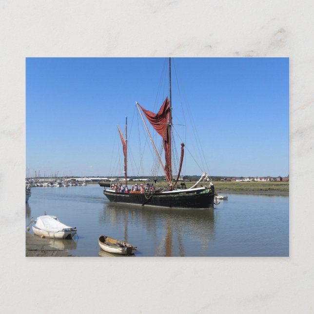 Thames Barge Sailing Boat Vykort (Framsida)