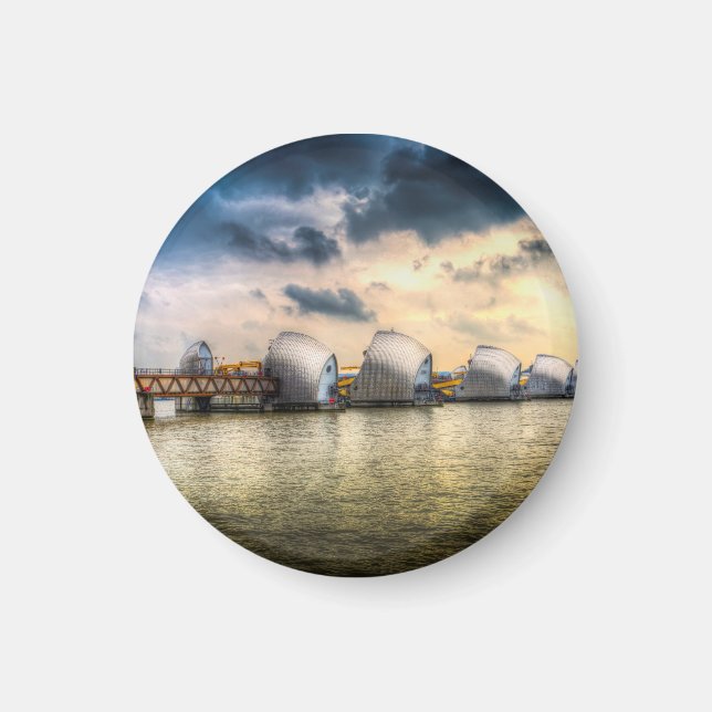 Thames Barrier London Magnet (Framsidan)