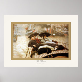 Thames ~ James Tissot ~ Fine Art Poster