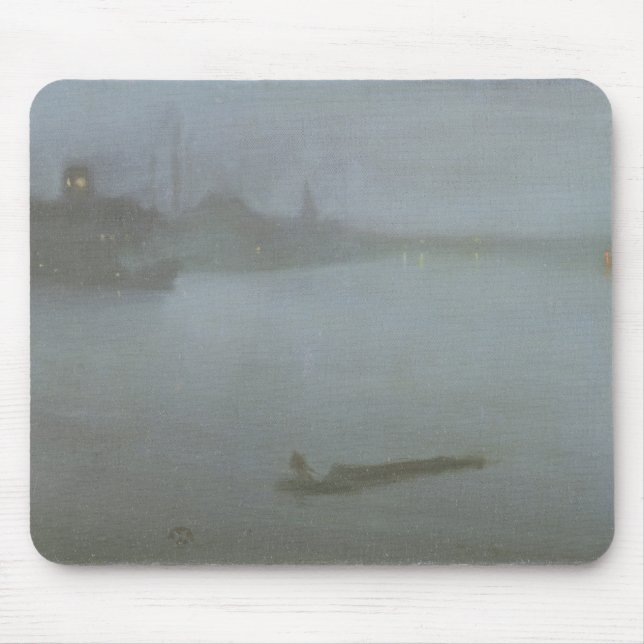 Thames - Nocturne i blått och silver, c.1872/8 (oi Musmatta (Framsidan)
