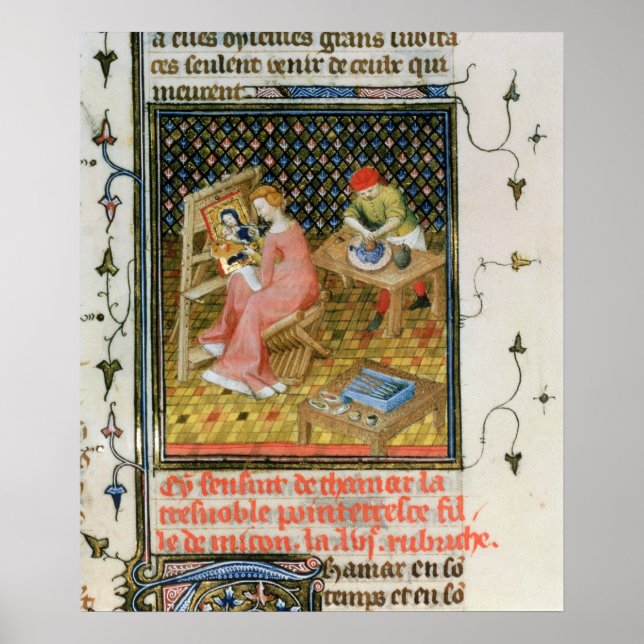 Thamyris-historien, från "De Claris" Poster (Framsidan)