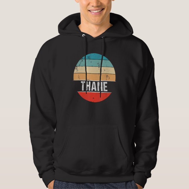 Thane Indien Stadstur Hoodie (Framsida)