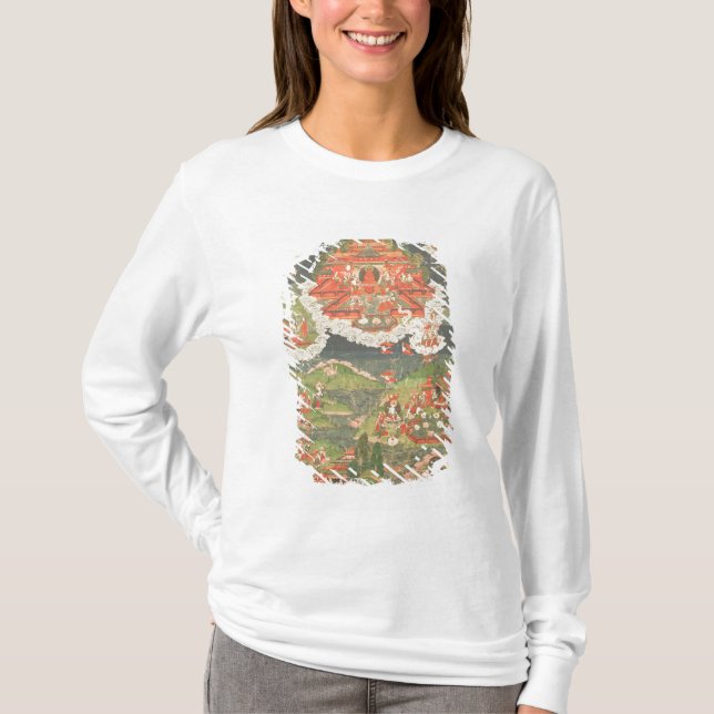 Thangka av paradiset av Amitabha T-shirt (Framsida)
