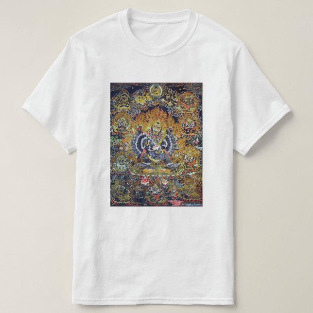 Thangka Yamantaka Tattoo   T Shirt (Design framsida)