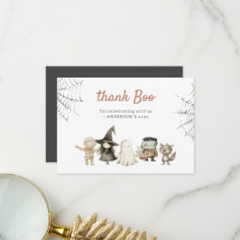 Thank Boo Spooky Halloween Thank You Card Tack Kort