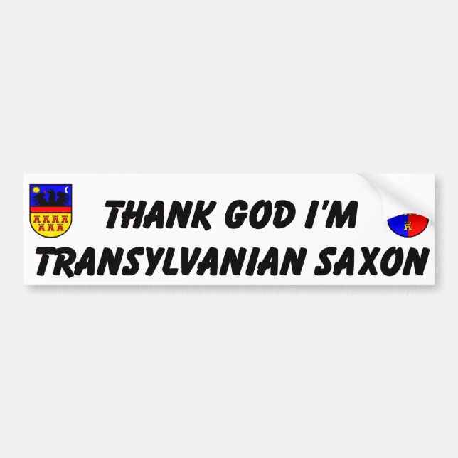 Thank God I'm Transylvanian Saxon Bildekal (Framsidan)
