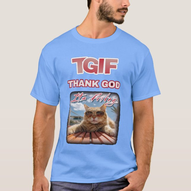 THANK GOD ITS FREDAG T SHIRT (Framsida)