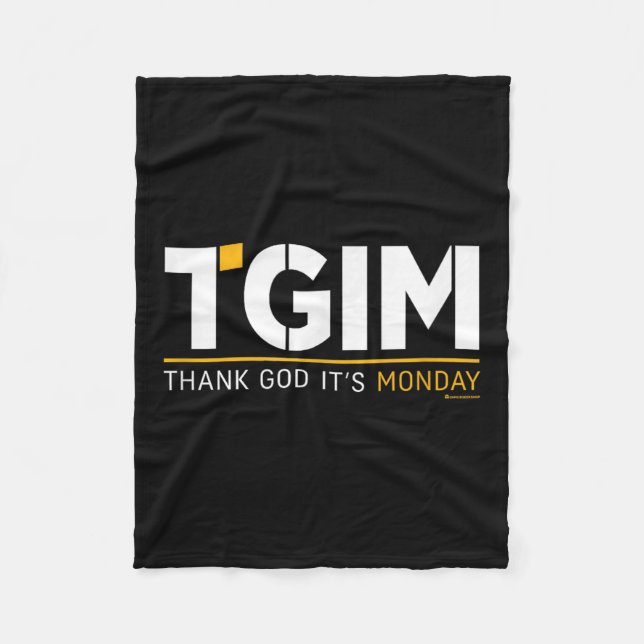 Thank God, It's Monday_ A Funny Twist On Workplace Fleecefilt (Framsidan)