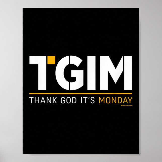 Thank God, It's Monday_ A Funny Twist On Workplace Poster (Framsidan)