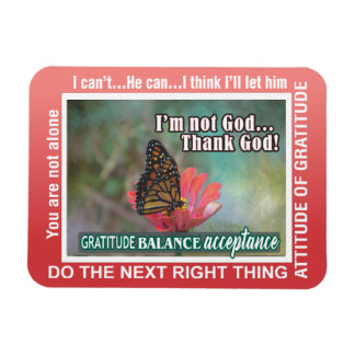 thank God slogans butterflies Magnet