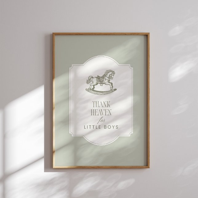 Thank Heaven for Little Boys Wall Art Poster (Skapare uppladdad)