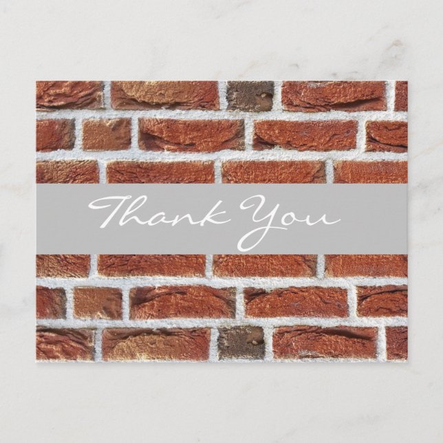 Thank To new Customer. Vykort (Framsida)