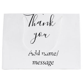 Thank you add name message simple stylish calligra