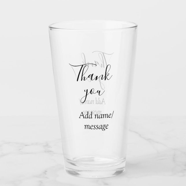 Thank you add name message simple stylish calligra glaskopp (Framsida)