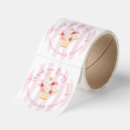 Thank you Berry Much Whimsical Baby Shower Runt Klistermärke