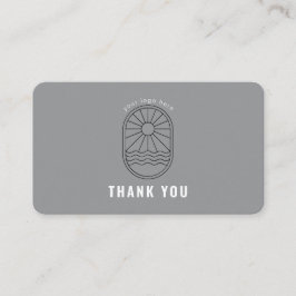 Thank You Card Discount Code Review Logo Business Visitkort