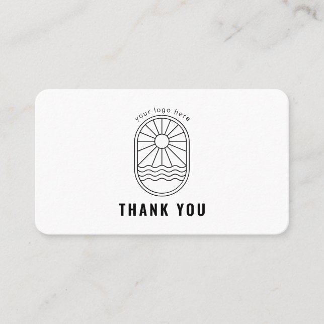 Thank You Card Discount Code Review Small Business Visitkort (Framsida)