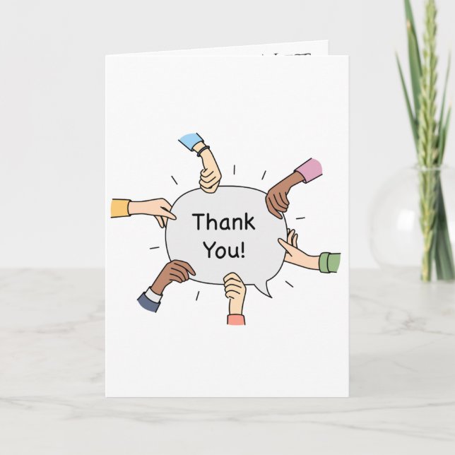 Thank you card for Doctors & Nurses in hospital Kort (Framsida)