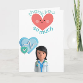 Thank you card for for Hospital Nurse Kort
