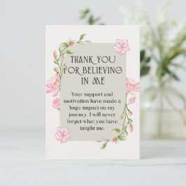 thank you card for teachers tack kort