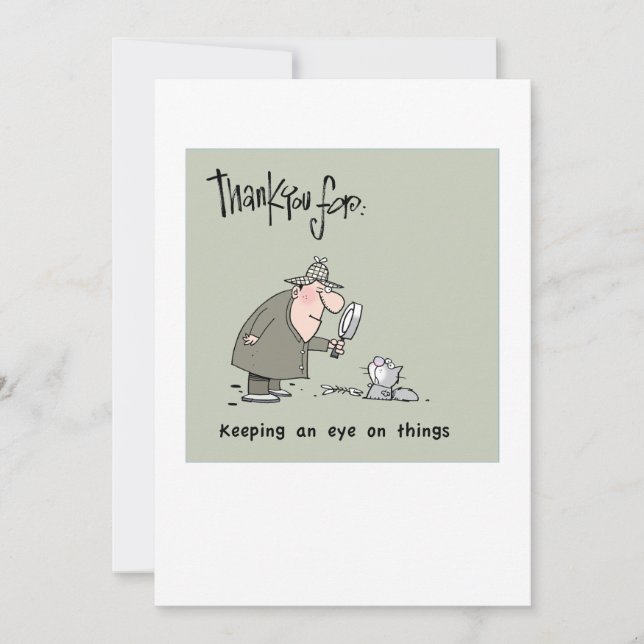 Thank you card for volunteers tack kort (Framsida)